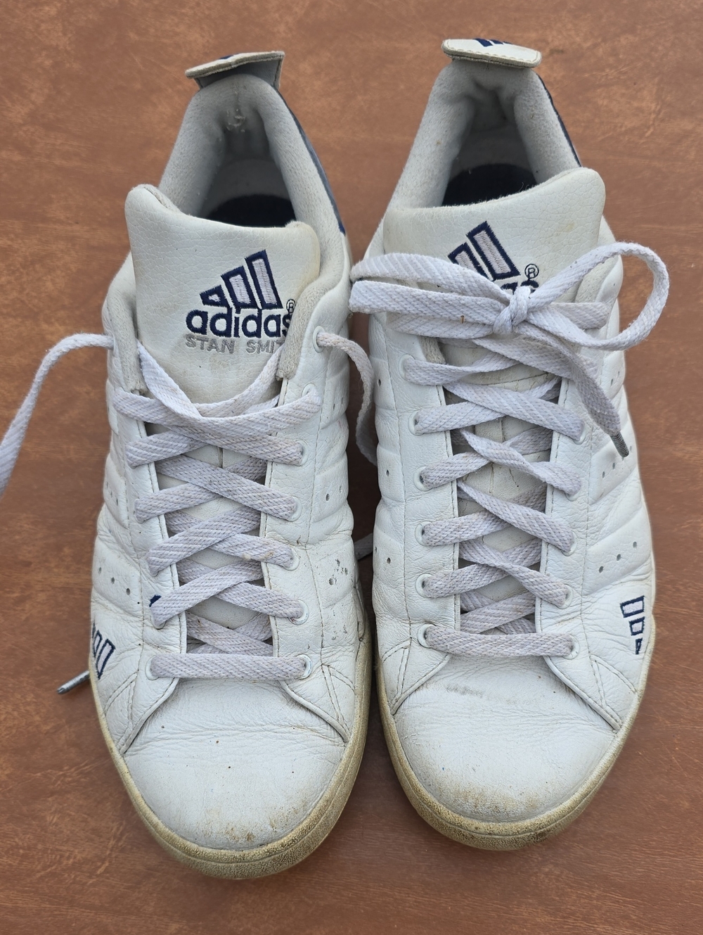 Men’s Adidad  White Leather Sneakers